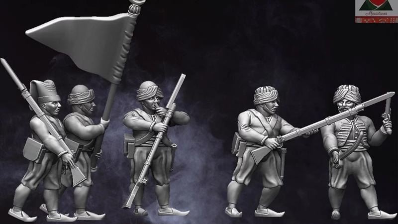 拿破仑奥斯曼步兵 3D打印模型|Napoleonic Ottoman Infantry – 3D Print Model STL
