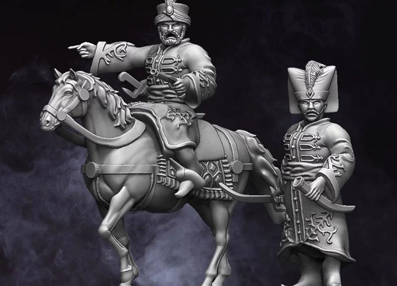 拿破仑与奥斯曼帝国将领3D打印模型|Napoleonic Ottoman Commanders – 3D Print Model STL