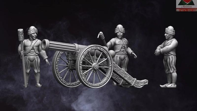 奥斯曼拿破仑 artillery 3D打印模型|Ottoman Napoleonic Artillery – 3D Print Model STL