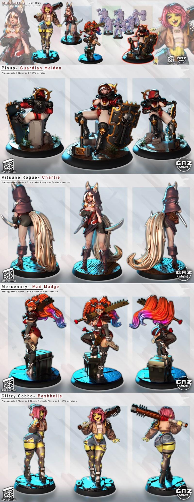 Gaz Minis 2025五月新品——3D打印模型STL|Gaz Minis May 2025 – 3D Print Model STL