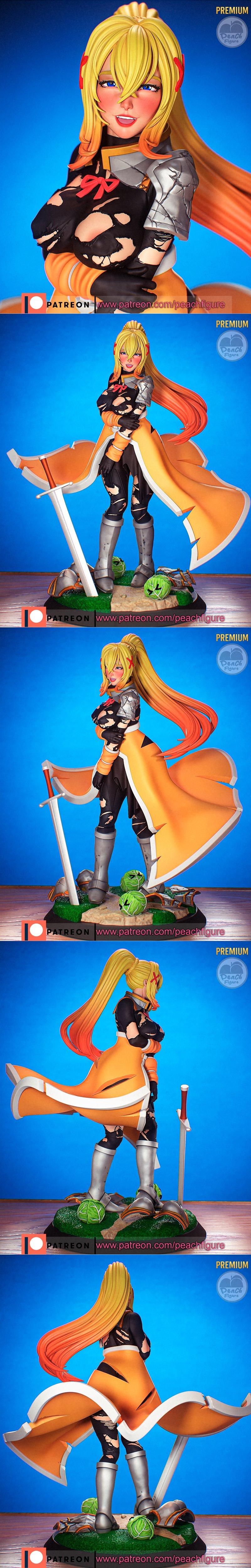 Peach图鉴——KonoSuba黑暗角色3D打印模型|Peach Figure – KonoSuba – Darkness – 3D Print Model STL