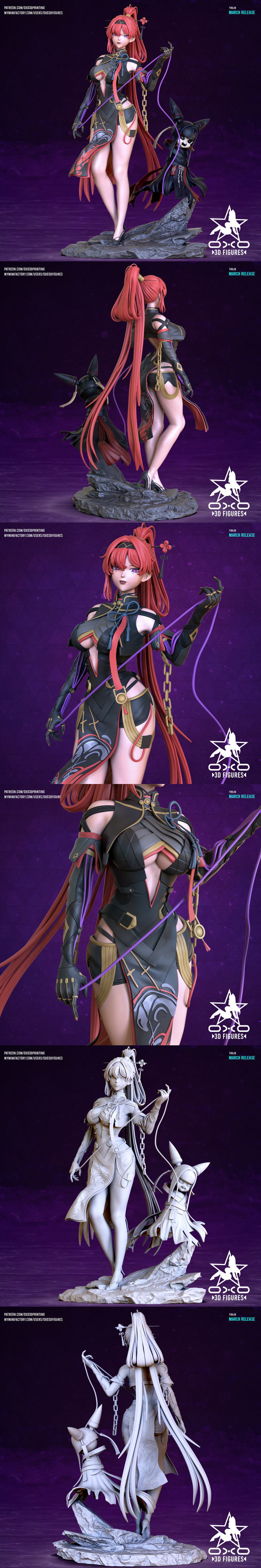 OXO3D Yinlin 3D打印动漫模型|OXO3D – Yinlin – 3D Print Model