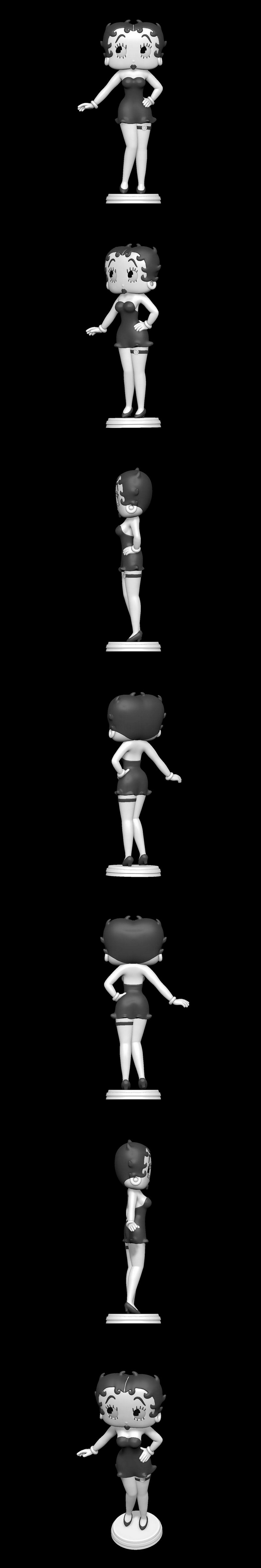SillyToys Betty Boop 3D打印模型|SillyToys – Betty Boop – 3D Print Model