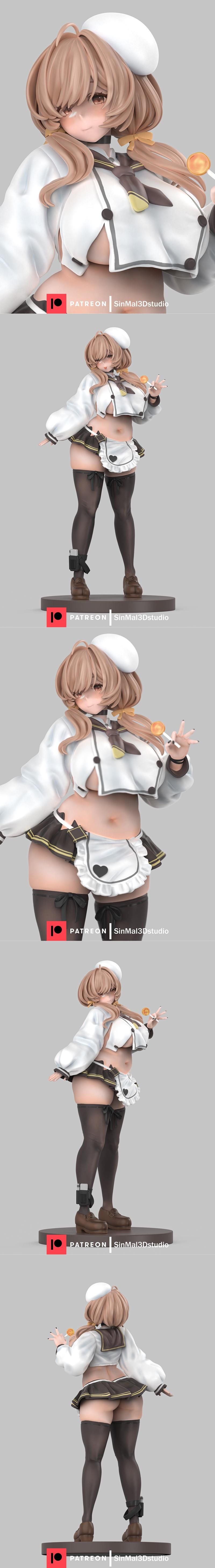 NIKKE角色Bready 3D打印模型 STL文件|Sin3Dstudio – NIKKE – Bready – 3D Print Model STL