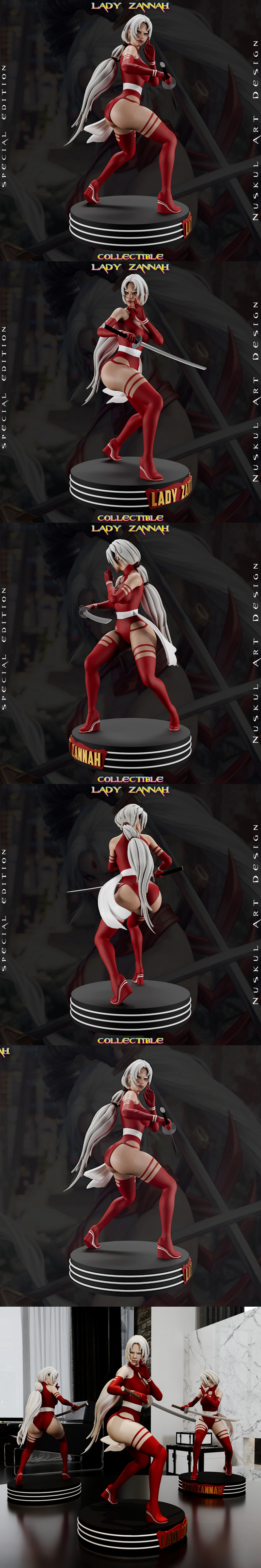 Lady Zannah（狂热者）野猫——DC漫画3D打印模型|Lady Zannah (Zealot) Wildcats – DC Comics – 3D Print Model