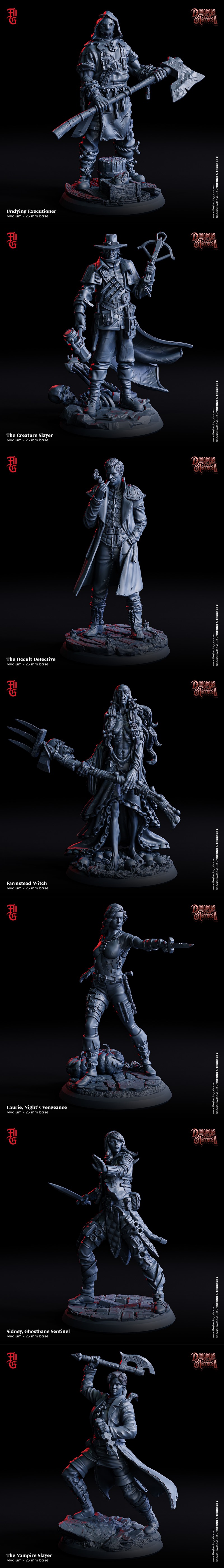 神之肉 —— 地下迷宫 Vol.2 —— 3D打印模型|Flesh of Gods – Dungeons & Terrors Vol.2 – 3D Print Model STL