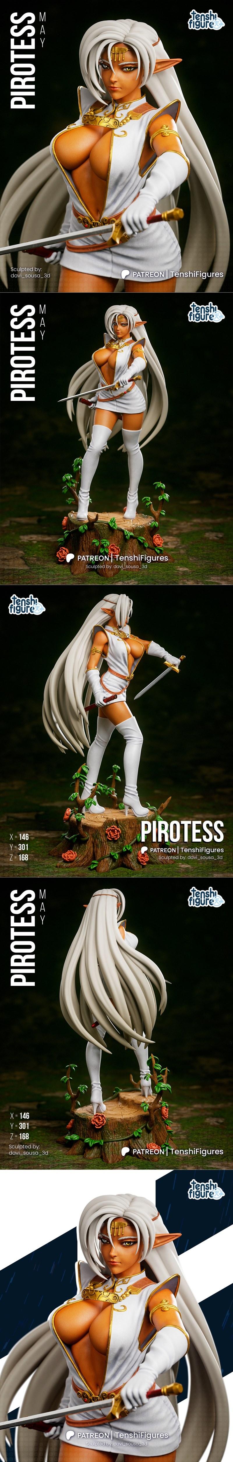 洛特之王 皮罗特丝 3D打印模型|Tenshi Figures – Lodoss War – Pirotess – 3D Print Model STL