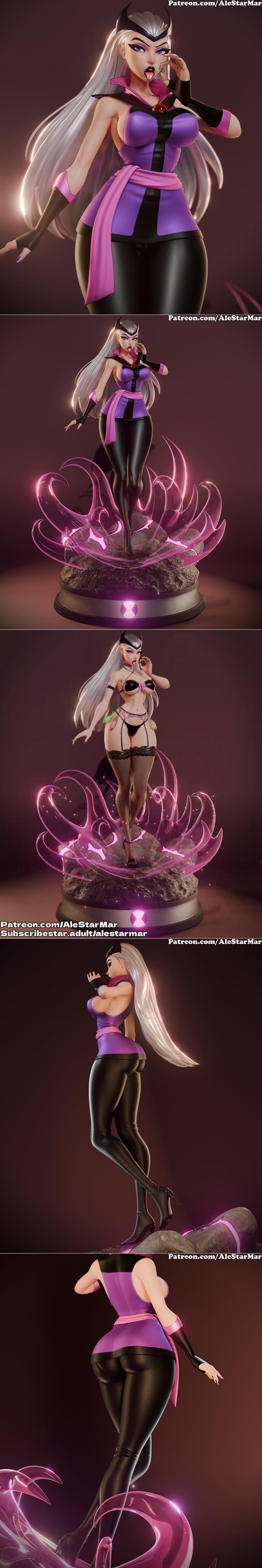 AleStarMar 3D打印模型：Charmcaster角色精品模型|AleStarMar – Charmcaster – 3D Print Model STL