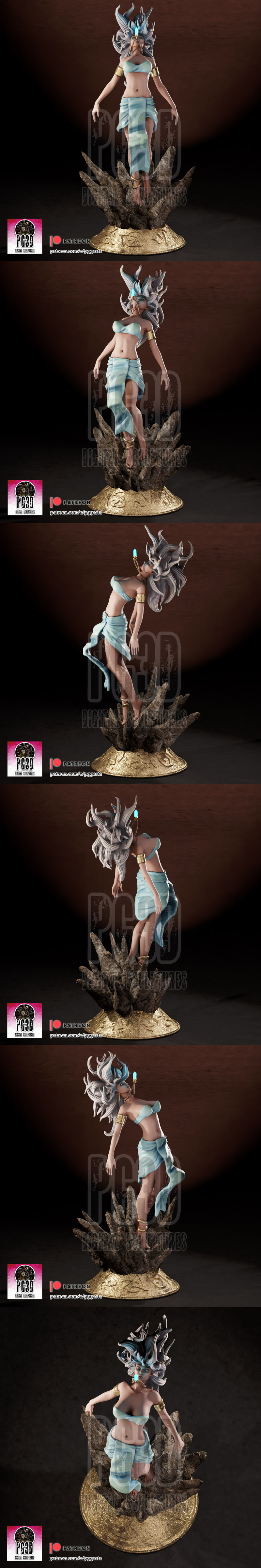 PgGasta创作的《亚特兰蒂斯》3D打印模型|PgGasta – Kida – Atlantis – 3D Print Model