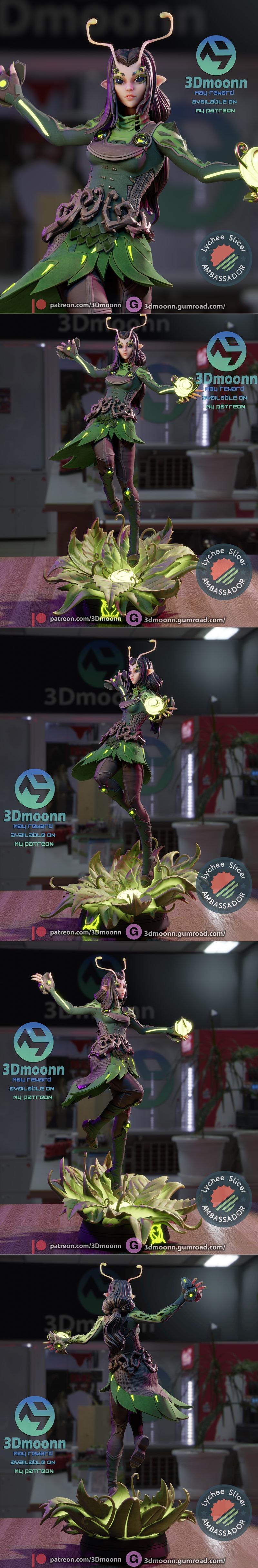 3D打印模型：漫威螳螂女造型|3Dmoonn – Marvel – Mantis – 3D Print Model STL