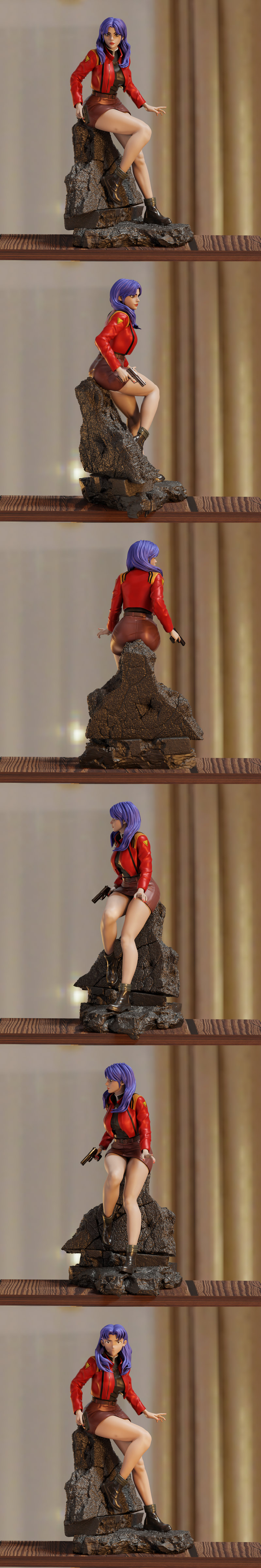 BrunoArt3D - 水泽美咲 - 3D打印模型|BrunoArt3D – Misato Katsuragi – 3D Print Model