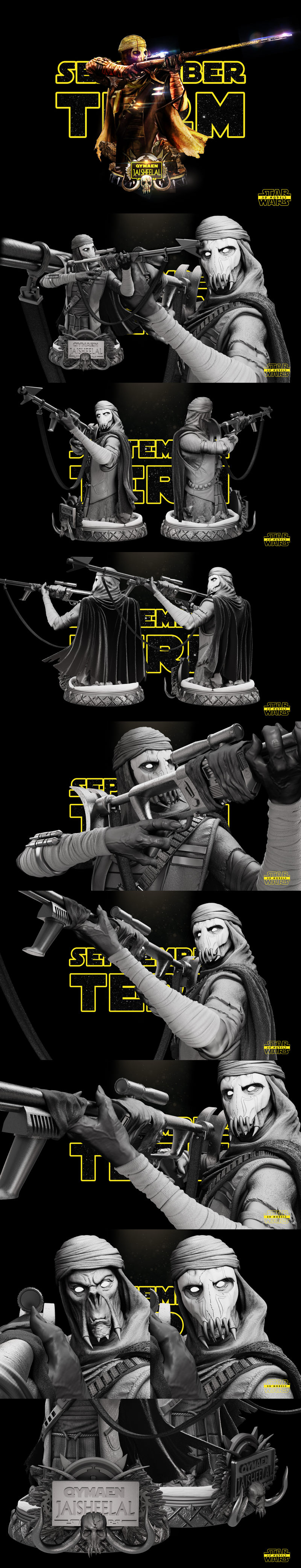 星球大战-格里夫斯-3D打印模型|Star Wars – General Grievous (Qymaen Jaisheelal) Bust – 3D Print Model