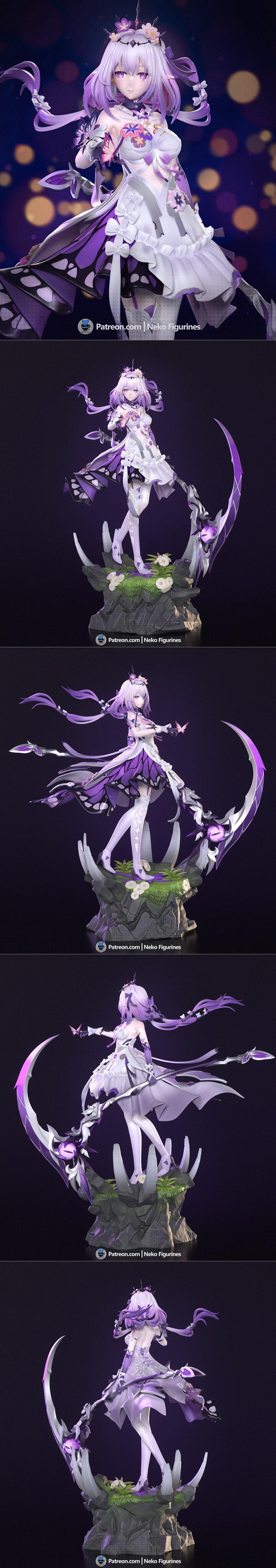 Neko Figurines – Honkai – Castorice – 3D Print Model STL