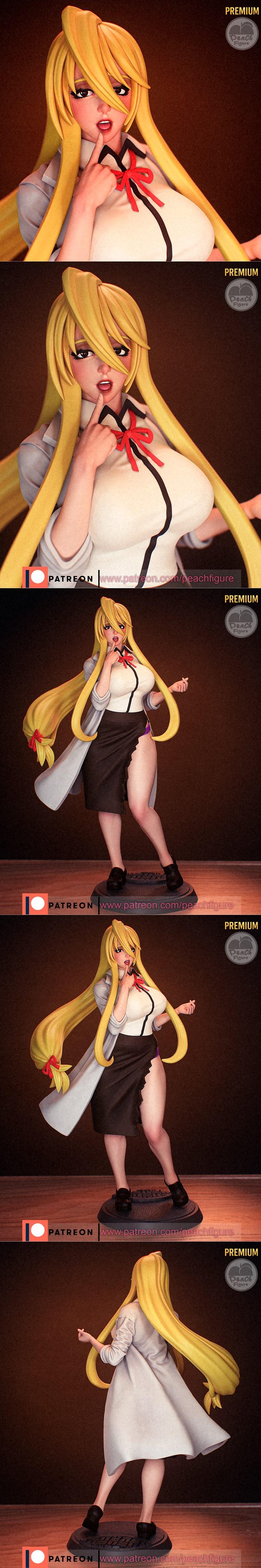 《高校死斗 Shizuka Marikawa 3D打印模型》|Peach Figure – Highschool of the Dead – Shizuka Marikawa – 3D Print Model STL