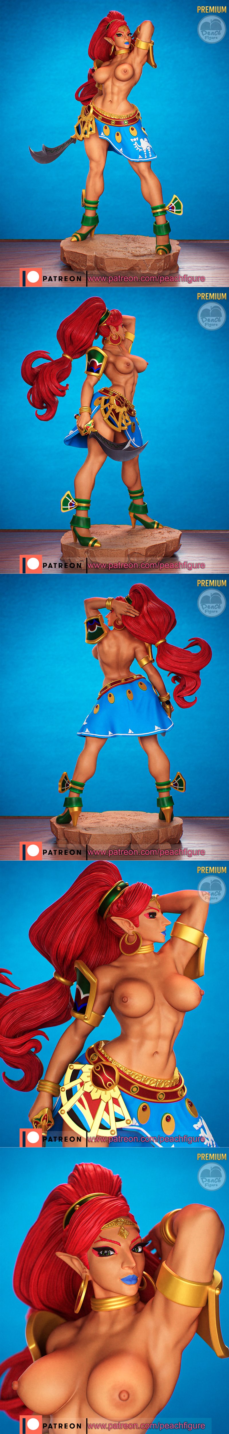 《塞尔达传说：乌尔博萨3D打印模型》|Peach Figure – The Legend of Zelda – Urbosa – 3D Print Model STL