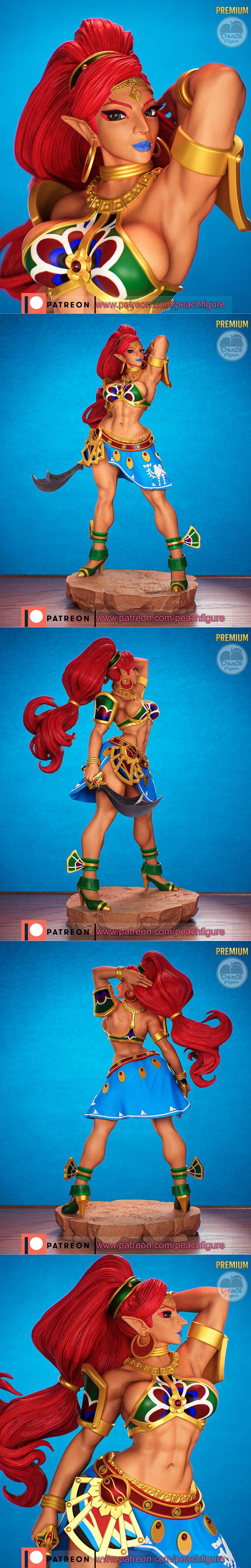 《塞尔达传说：乌尔博萨3D打印模型》|Peach Figure – The Legend of Zelda – Urbosa – 3D Print Model STL