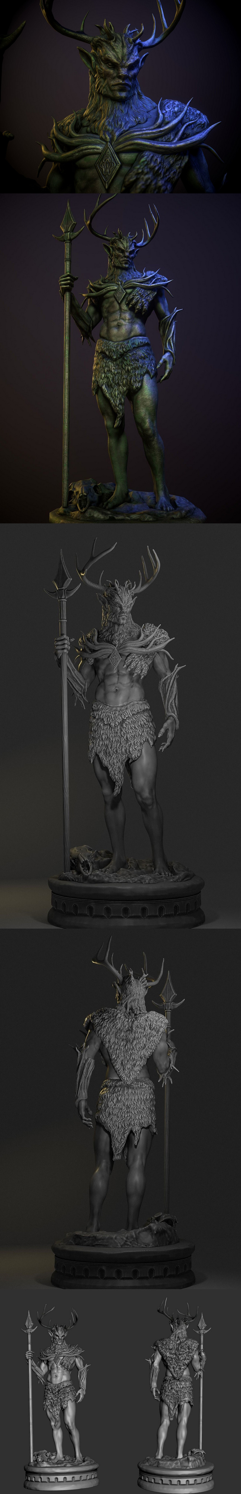 Hircine 3D打印模型|Hircine – 3D Print Model