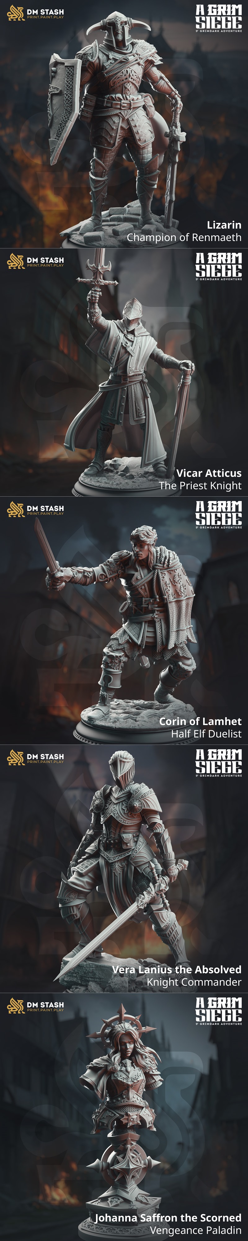 DM Stash – 《grim siege》2025年3D打印模型|DM Stash – A Grim Siege April 2025 – 3D Print Model STL