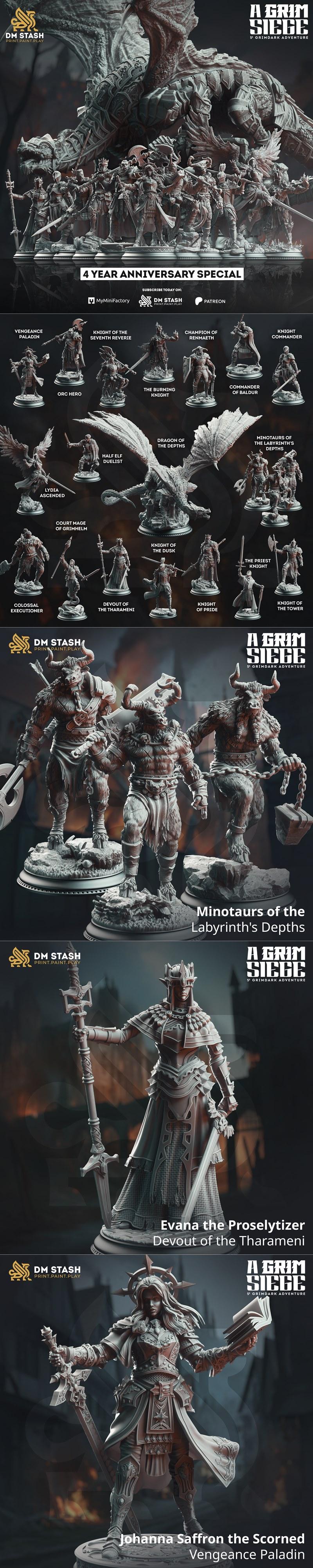 DM Stash – 《grim siege》2025年3D打印模型|DM Stash – A Grim Siege April 2025 – 3D Print Model STL