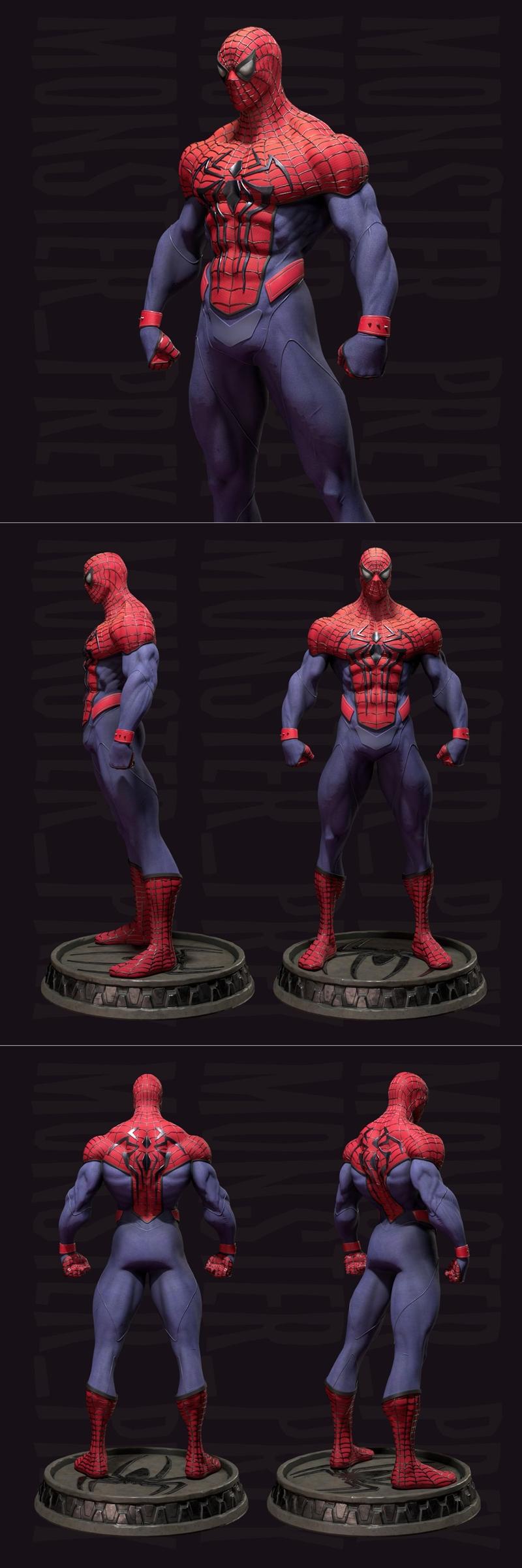蜘蛛侠 - 外星猎手 - 3D打印模型|Spiderman – MonsterPrey – 3D Print Model STL