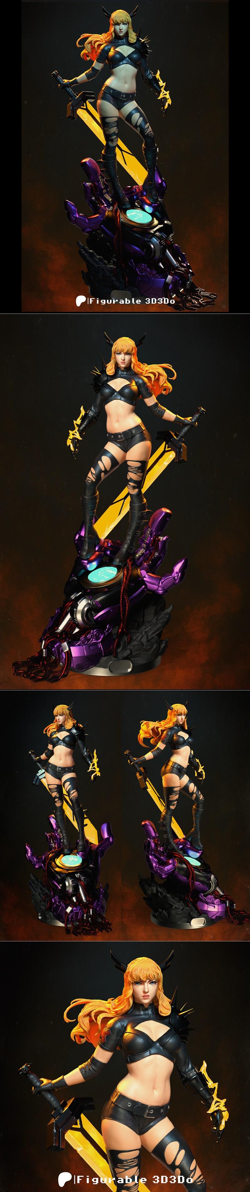 3D打印模型：魔ikal角色造型设计|3D3Do Studio – Magik – 3D Print Model STL