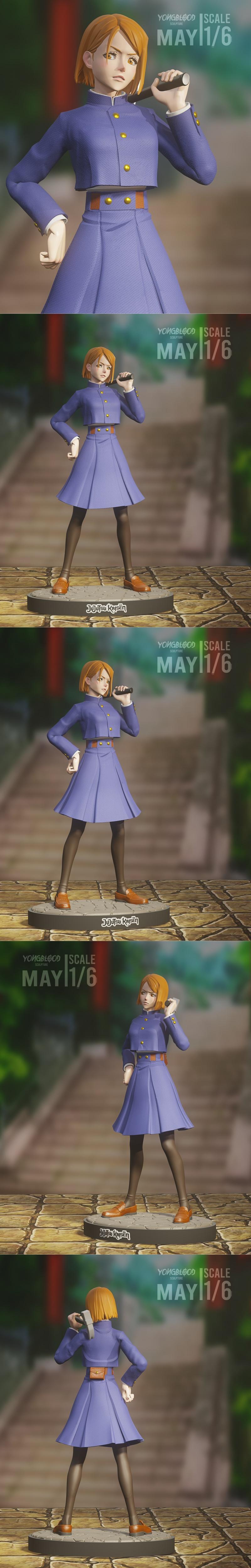 永血雕塑 - 咒术回战 - 五条悟 3D打印模型|Yongblood Sculpture – Jujutsu Kaisen – Nobara Kugisaki – 3D Print Model STL