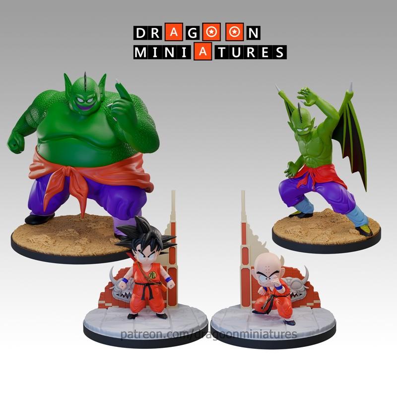 龙珠系列包1 3D打印模型 STL|Dragoon Miniatures – Dragon Ball Pack 1 – 3D Print Model STL