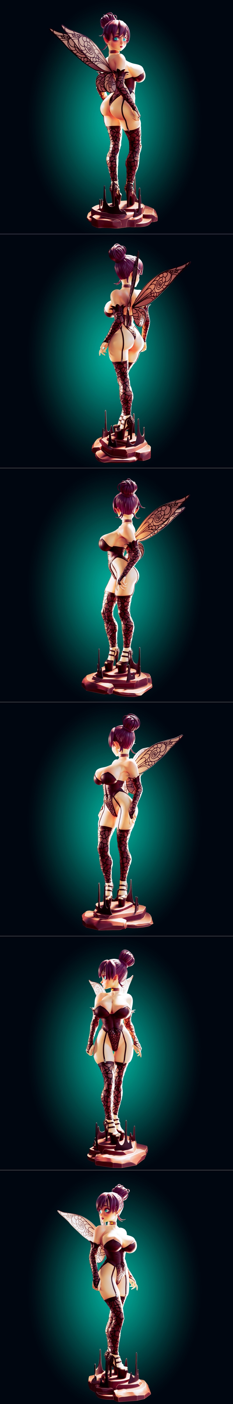 Rhu工作室 甜梦小仙子 3D打印模型|Officer Rhu – TinkerBell – 3D Print Model STL