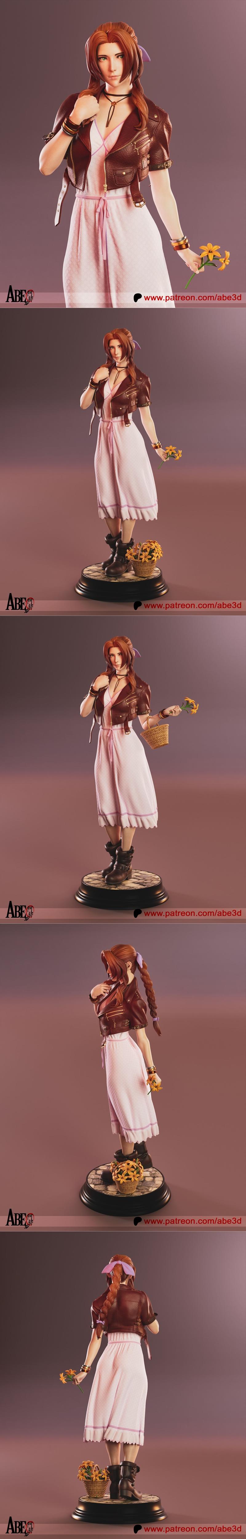 Abe3D – Aerith – 3D Print Model STL