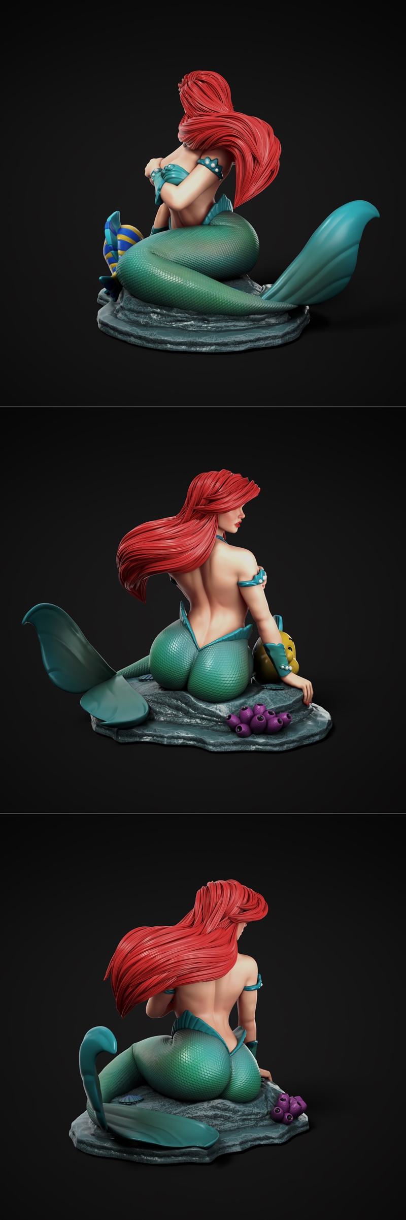 Abe3D - 艾莉尔 - 3D打印模型|Abe3D – Ariel – 3D Print Model STL