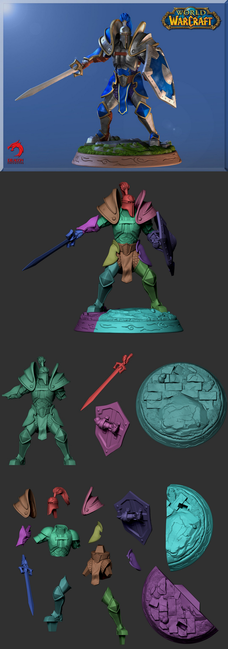 Footman – 动漫游戏角色3D打印模型|Footman – 3D Print Model