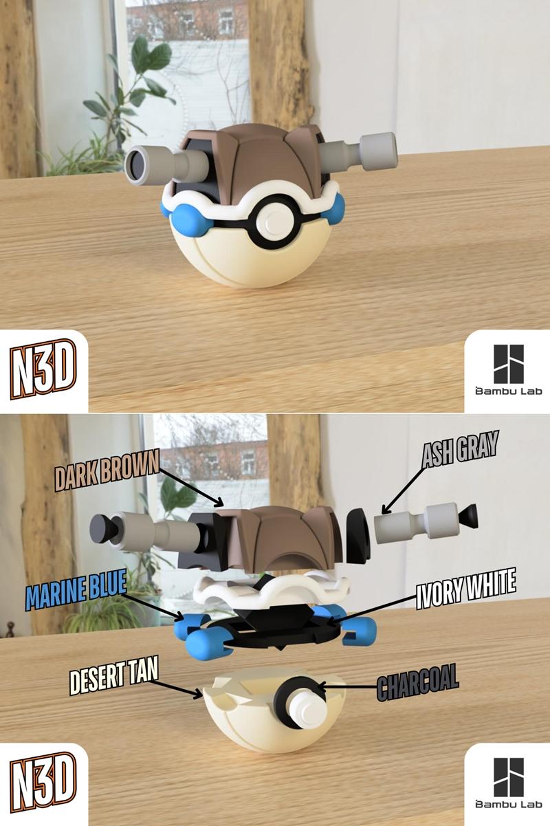 喷火龙 - 3D打印模型 STL|Blastoise – 3D Print Model STL