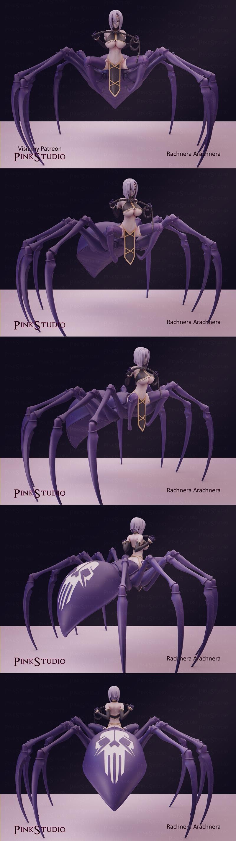 Pink Studio旗下3D打印模型：怪物少女Rachnera Arachnera|Pink Studio – Monster Musume – Rachnera Arachnera – 3D Print Model STL