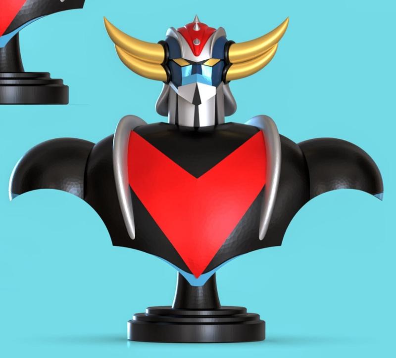 黄金巨兽3D打印模型|Goldorak Bust – 3D Print Model STL
