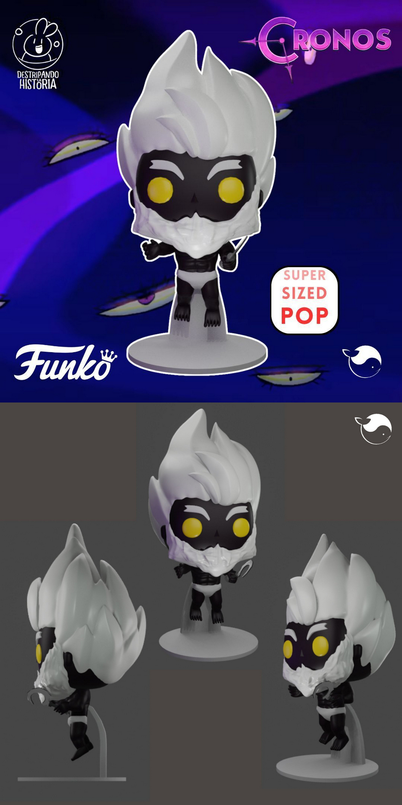 Funko POP！克罗诺斯 3D打印模型|Funko POP – Gutting History – Cronos – 3D Print Model