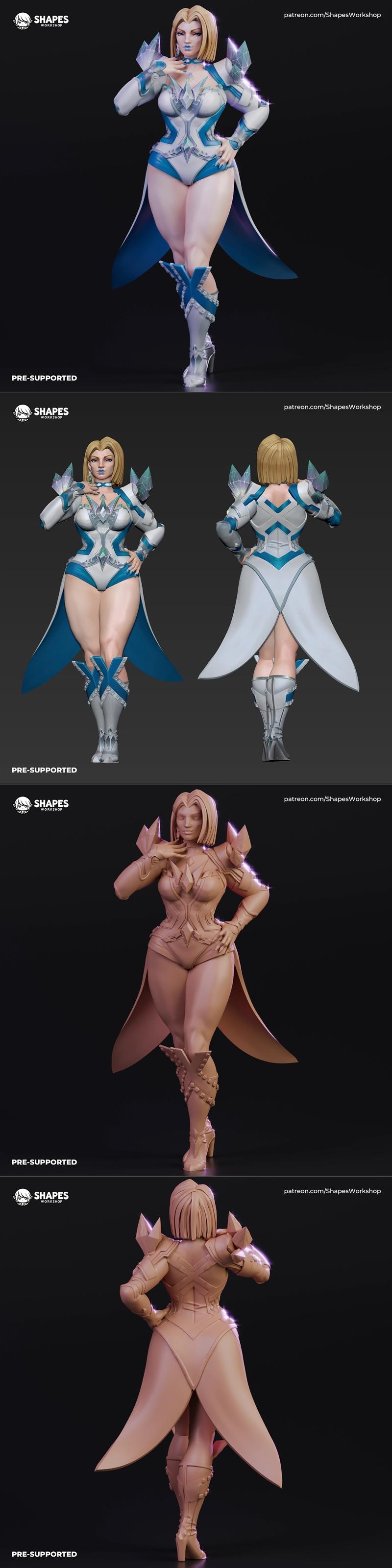 漫威对决 伊玛·弗罗斯特 3D打印模型|Marvel – Marvel Rivals Emma Frost – 3D Print Model STL