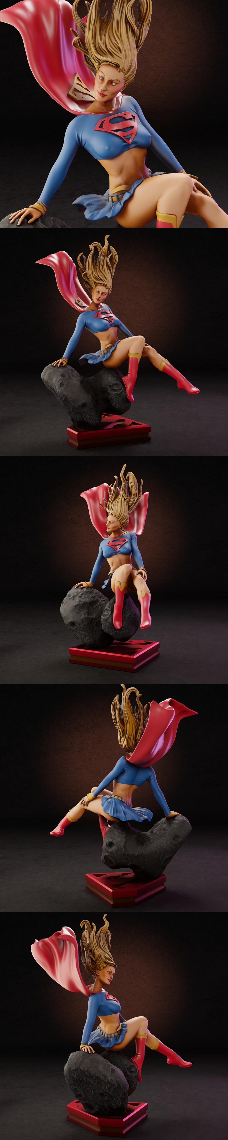 超女 3D打印模型|Supergirl – 3D Print Model