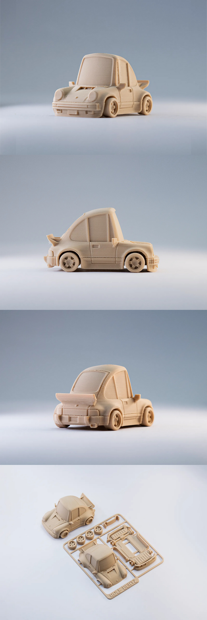 Tooned 911 Turbo 3D打印模型|Tooned Porsche 911 Turbo Kit Card – 3D Print Model