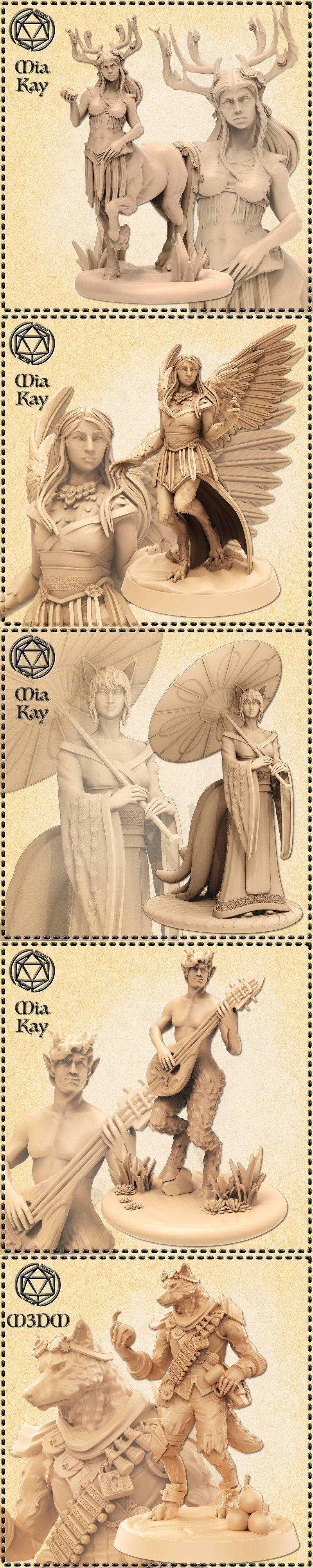 M3DM 动物人形 3D打印模型|M3DM – Animal Humanoids – 3D Print Model STL