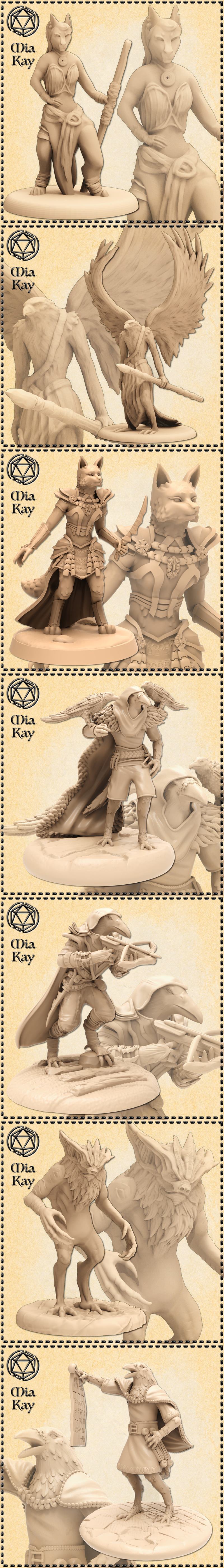 M3DM 动物人形 3D打印模型|M3DM – Animal Humanoids – 3D Print Model STL