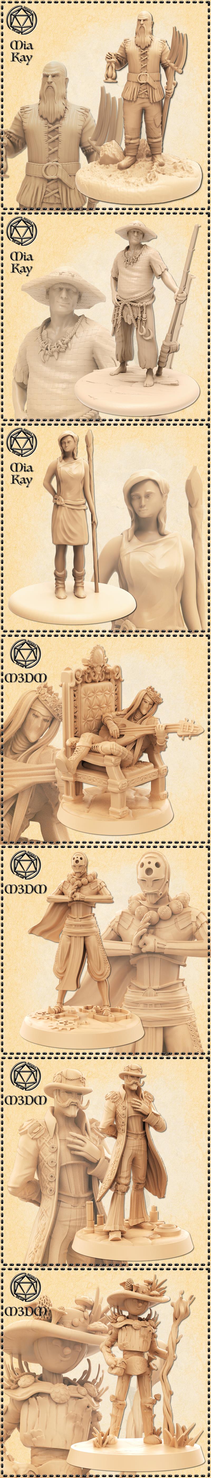 M3DM - 人类与巨人 - 3D打印模型|M3DM – Humans and Goliaths – 3D Print Model STL