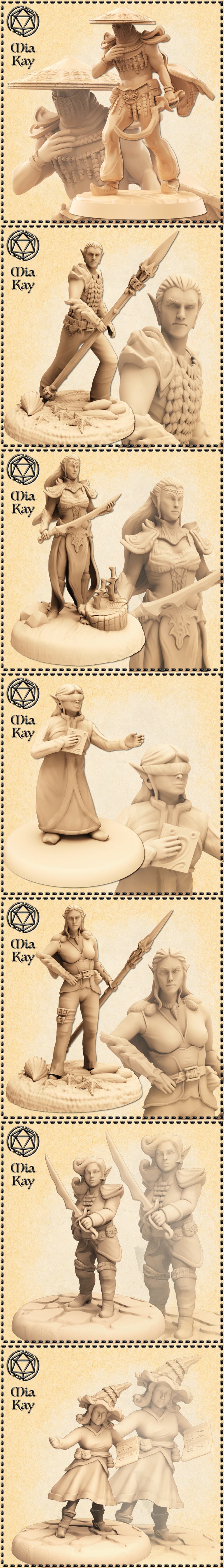 M3DM矮人-精灵-咕噜-小矮人 3D打印模型 STL|M3DM – Dwarf – Elf – Goblin and Gnome – 3D Print Model STL