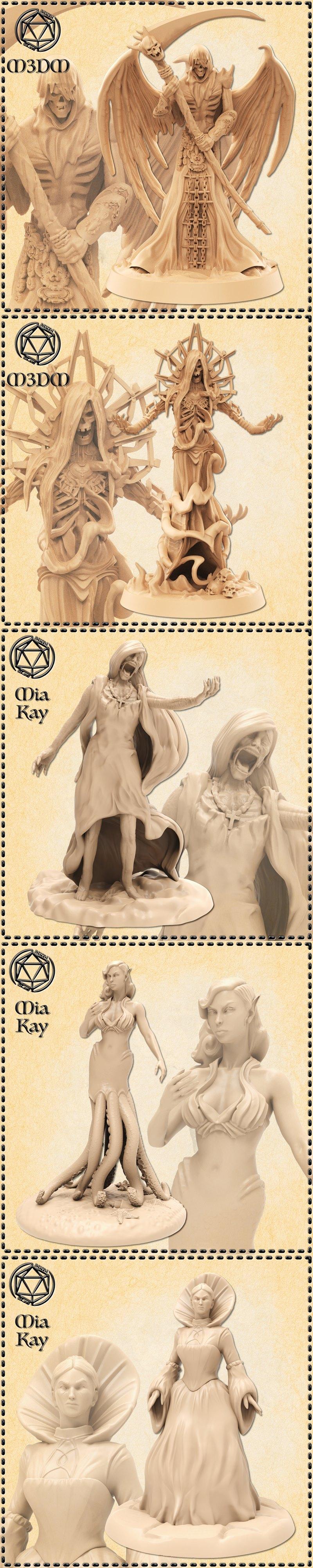 M3DM - 恐怖怪兽与异变生物 3D打印模型|M3DM – Monstrosities & Abberations – 3D Print Model STL