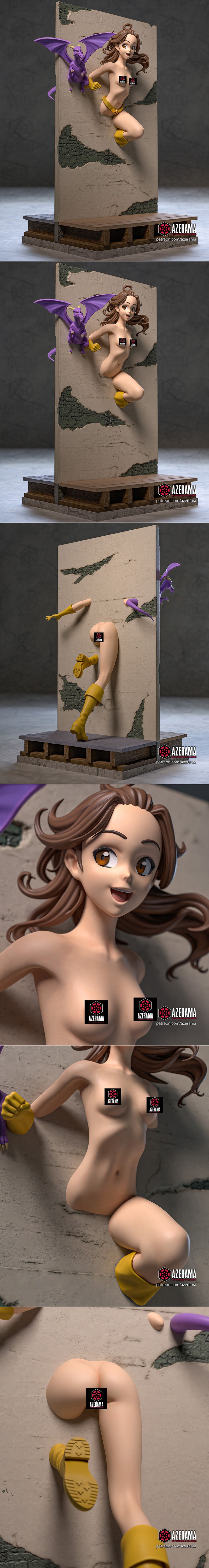 Azerama工作室 Kitty Pryde 3D打印模型|Azerama – Marvel – Kitty Pryde – 3D Print Model STL