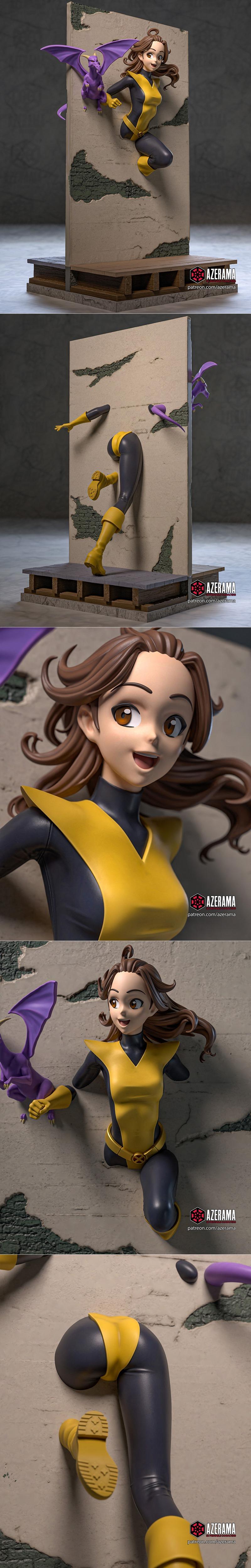 Azerama工作室 Kitty Pryde 3D打印模型|Azerama – Marvel – Kitty Pryde – 3D Print Model STL