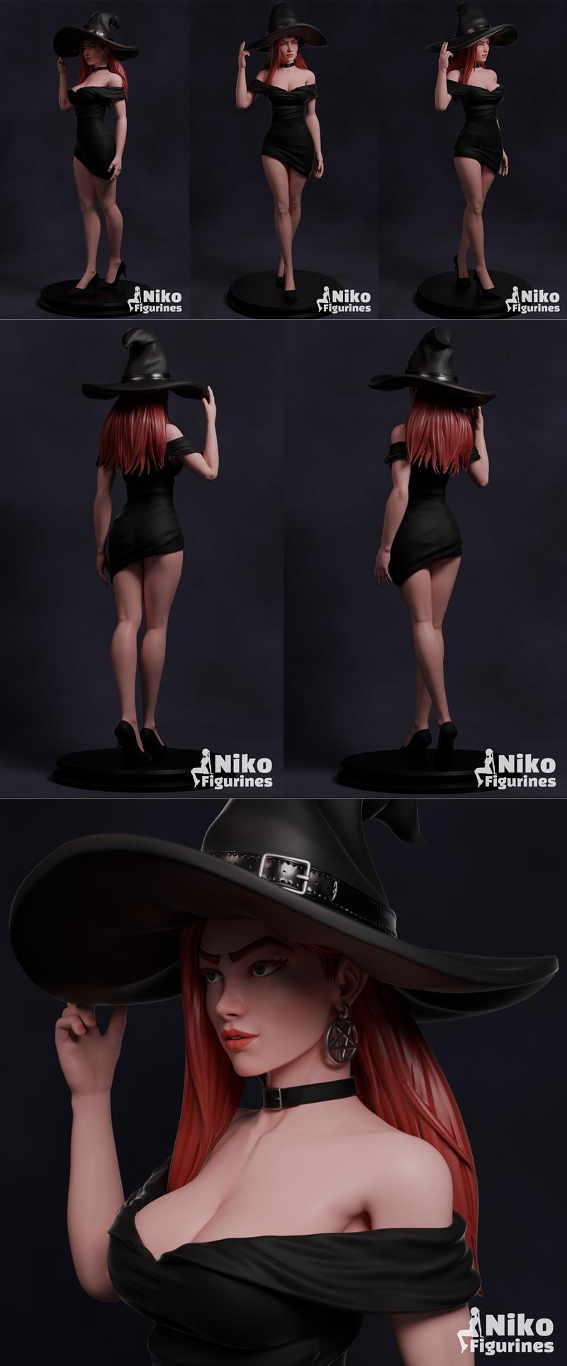 Niko工作室优雅女巫3D打印模型|Niko Figurines – Elegant Witch – 3D Print Model STL