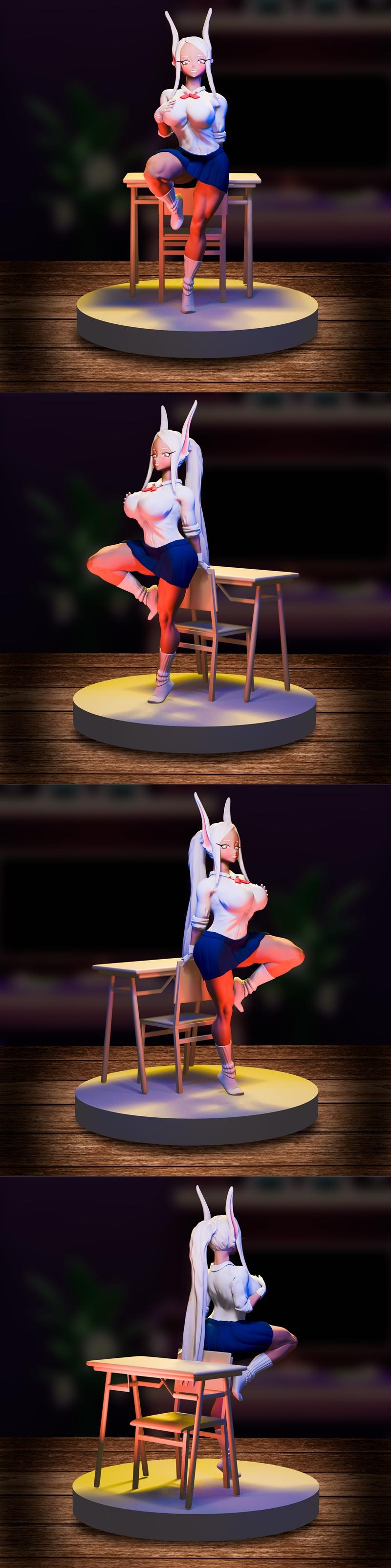 我的英雄学院 Mirko 3D打印模型|Mirko – My hero academy – 3D Print Model STL