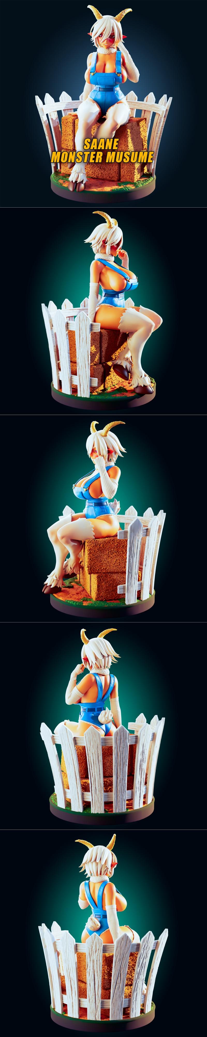 萨恩《怪物女孩》3D打印模型|Officer Rhu – Saane – Monster Musume – 3D Print Model STL