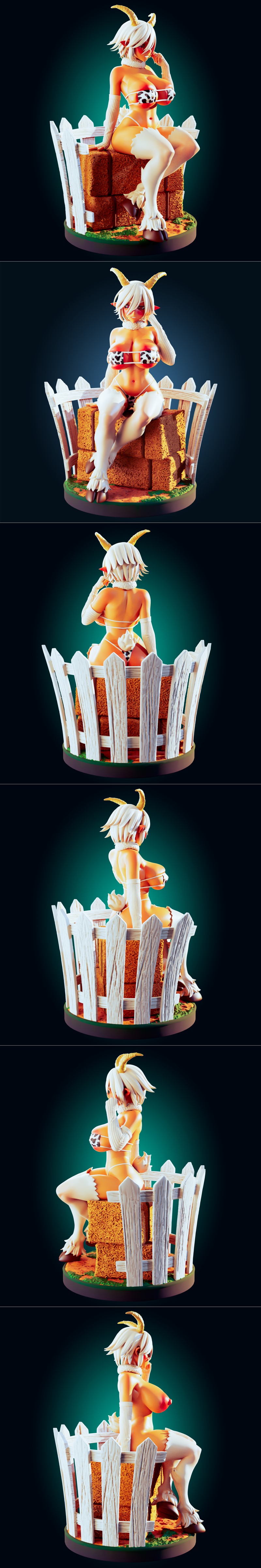 萨恩《怪物女孩》3D打印模型|Officer Rhu – Saane – Monster Musume – 3D Print Model STL