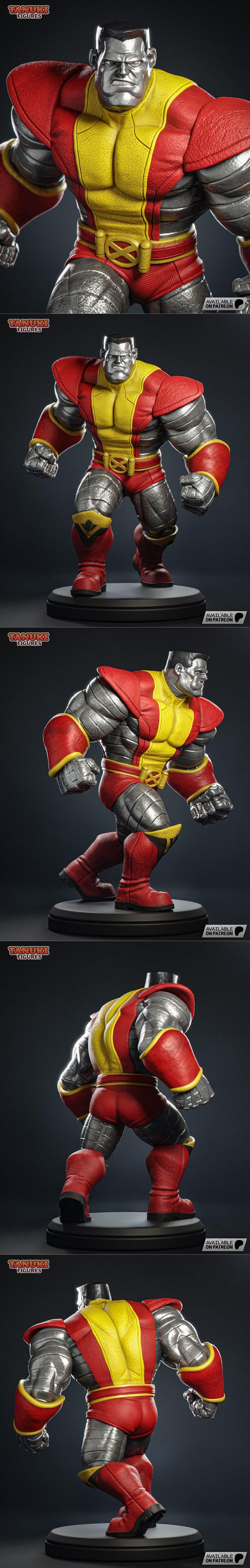 唐兔 figurine - X战警 - 3D打印模型|Tanuki Figures – Colossus – X-Men – Toon – 3D Print Model STL